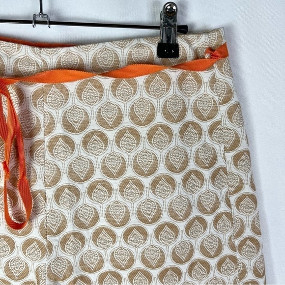 Anthropologie Corey Lynn Calter Brown Jacquard Printed High Waist Shorts 6 - Picture 4 of 4